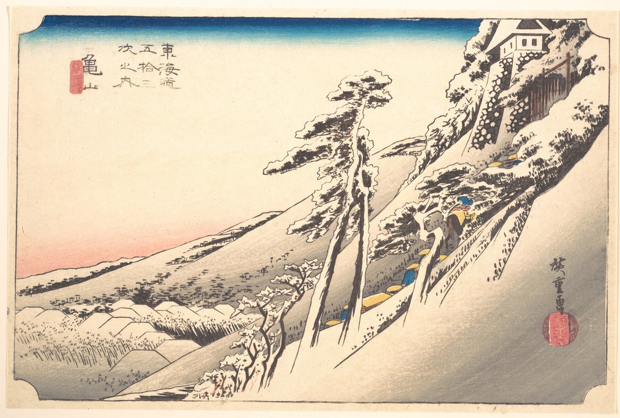 Klart vejr efter sne af Utagawa Hiroshige