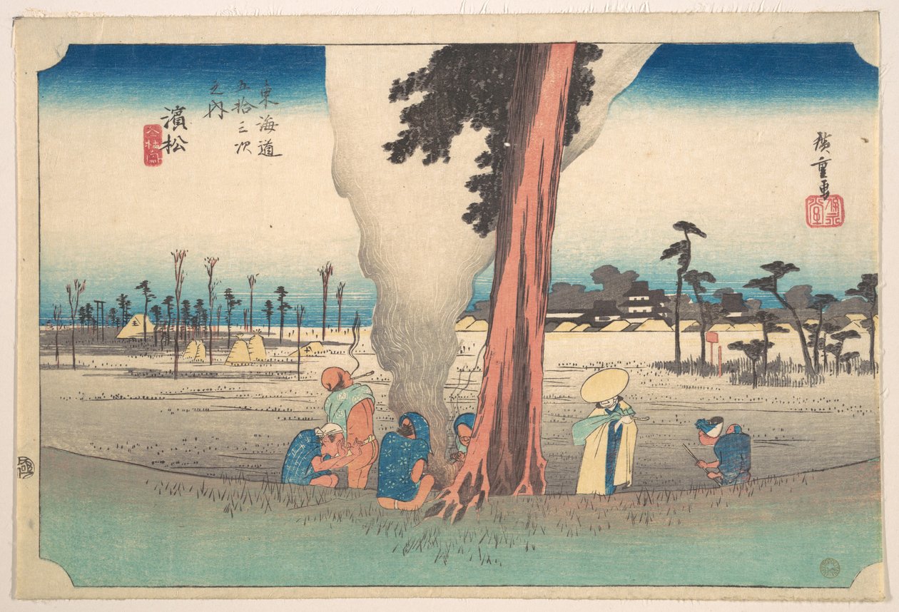 Hamamatsu, udsigt over Toko af Utagawa Hiroshige