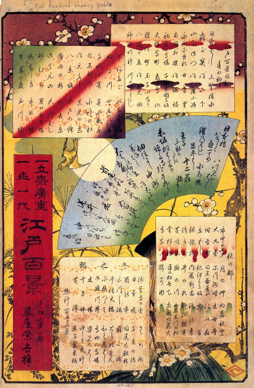 Hiroshige, Indholdsfortegnelse af Utagawa Hiroshige