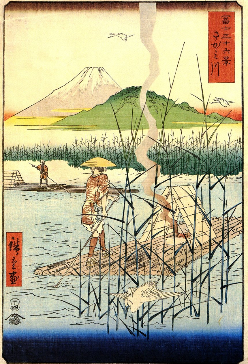 Hiroshige, Sagami-floden af Utagawa Hiroshige