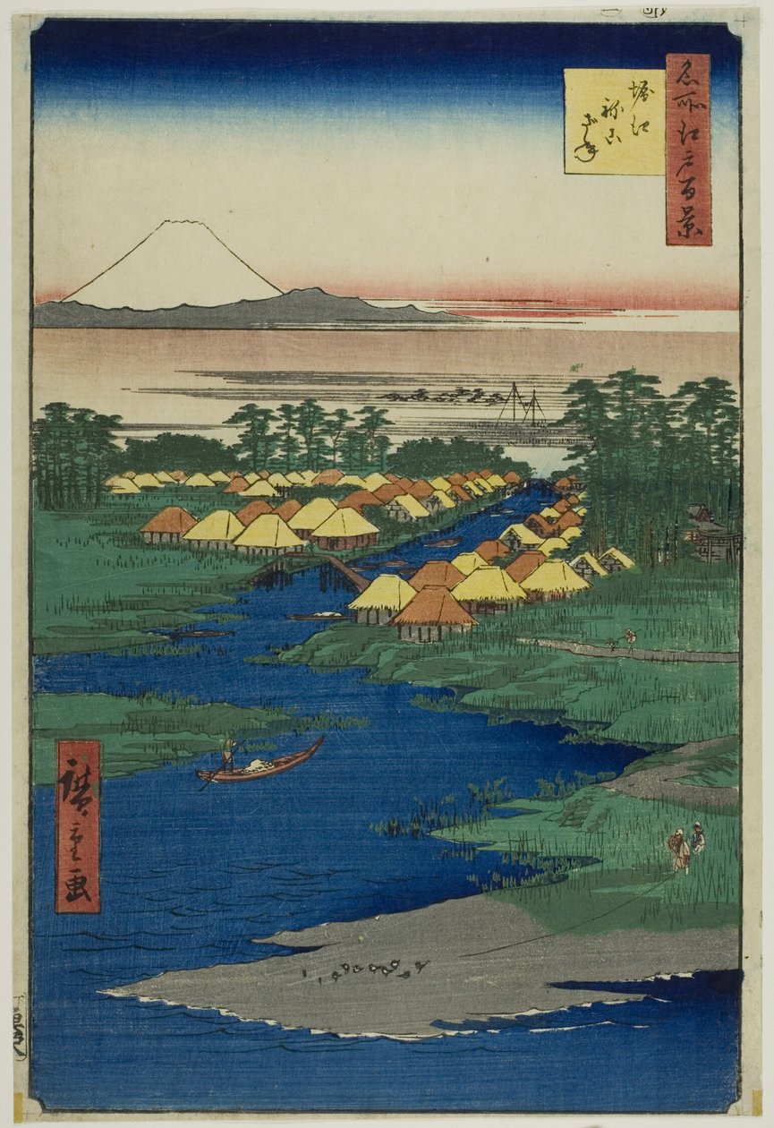 Horie og Nekozane, fra serien "Hundrede berømte udsigter over Edo (Meisho Edo hyakkei)" af Utagawa Hiroshige