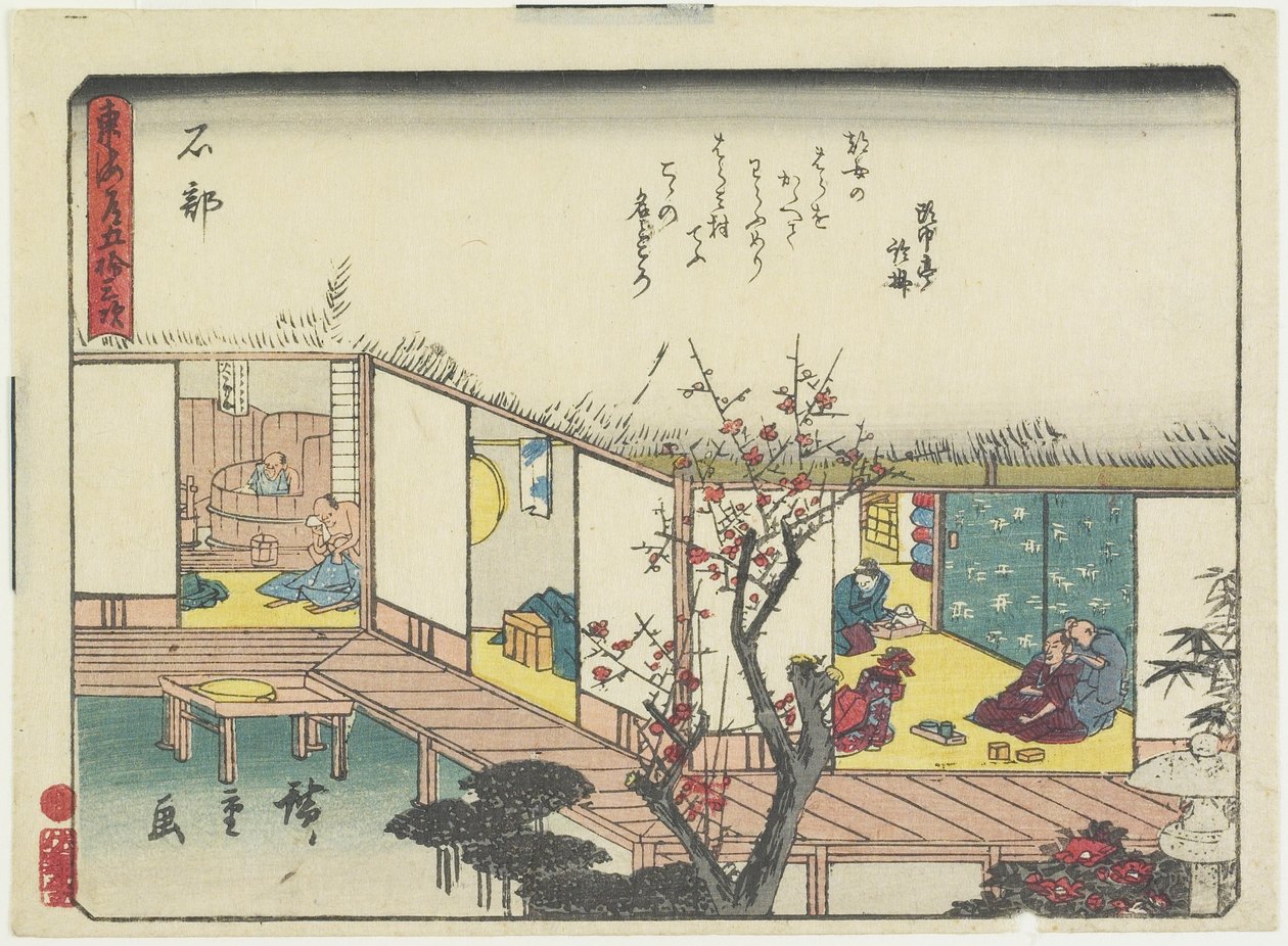 Ishibe, 1837-1844 af Utagawa Hiroshige
