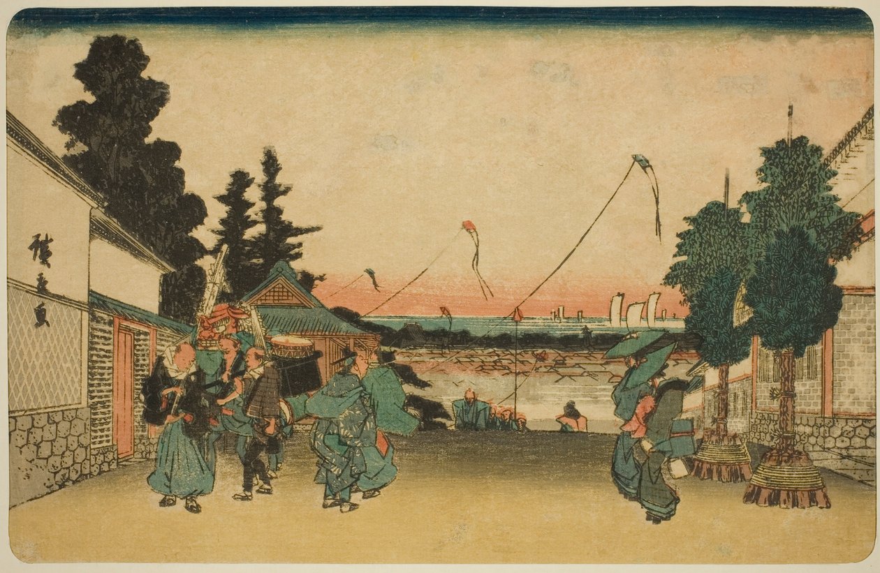 Kasumigaseki, fra Te-serien s af Utagawa Hiroshige