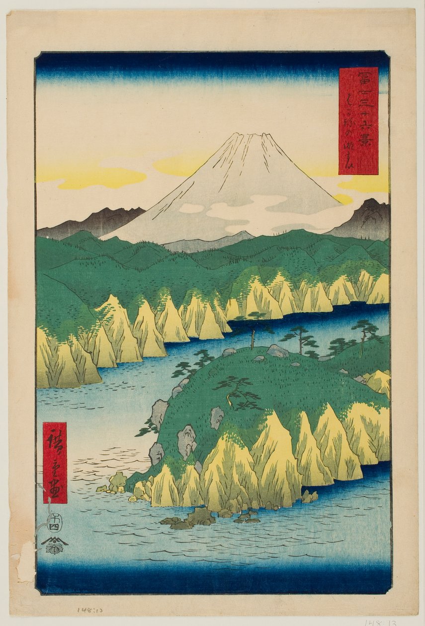 Søen ved Hakone, fra serien »De 36 udsigter over Fuji-bjerget« af Utagawa Hiroshige
