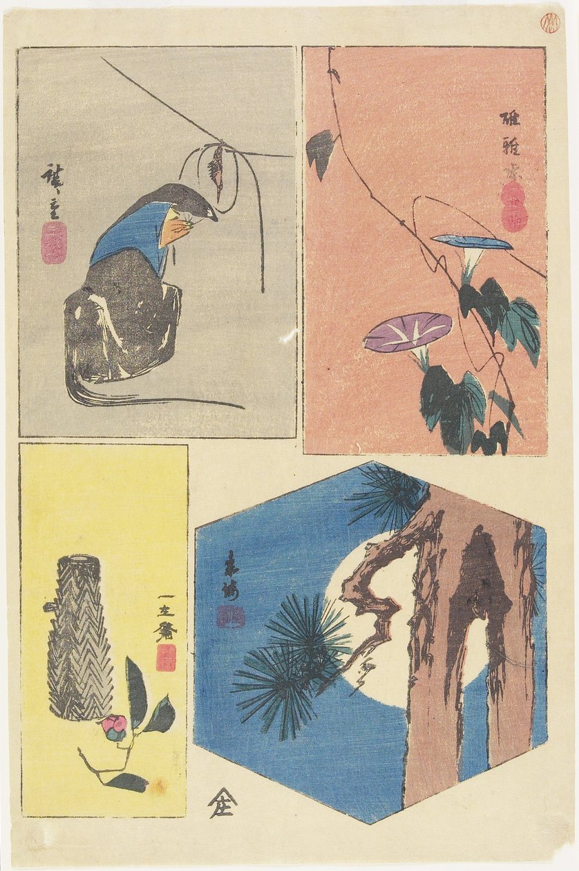 Blandet tryk af de berømte udsigtspunkter fra Edo, ca. 1857 af Utagawa Hiroshige