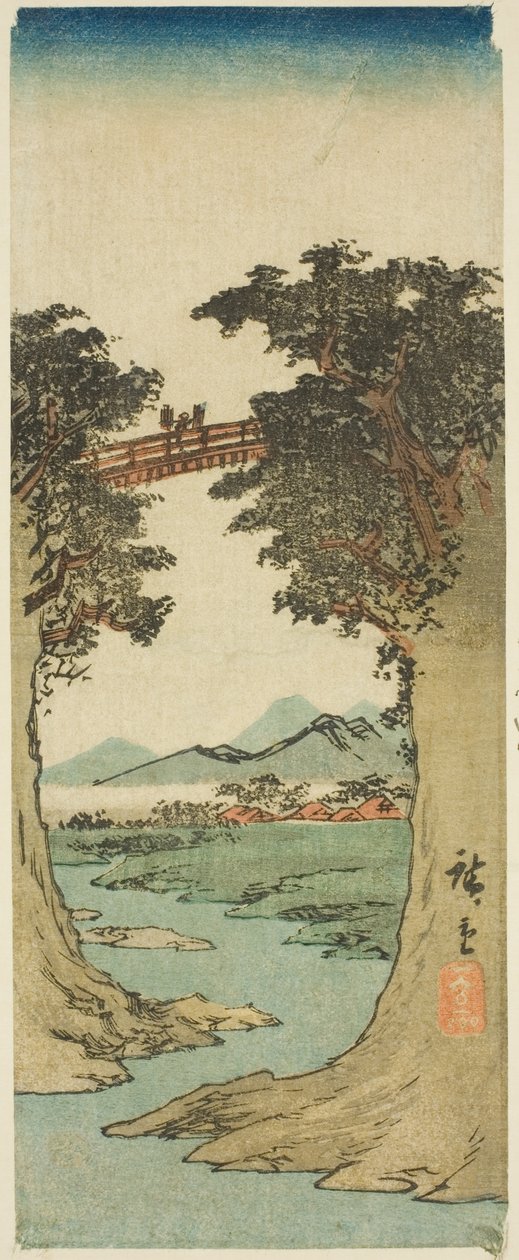Abebroen af Utagawa Hiroshige