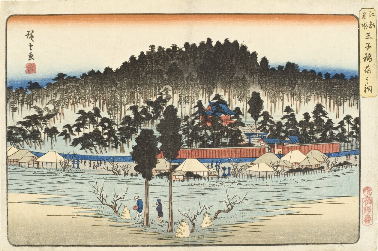 Ōji Inari-helligdommen af Utagawa Hiroshige