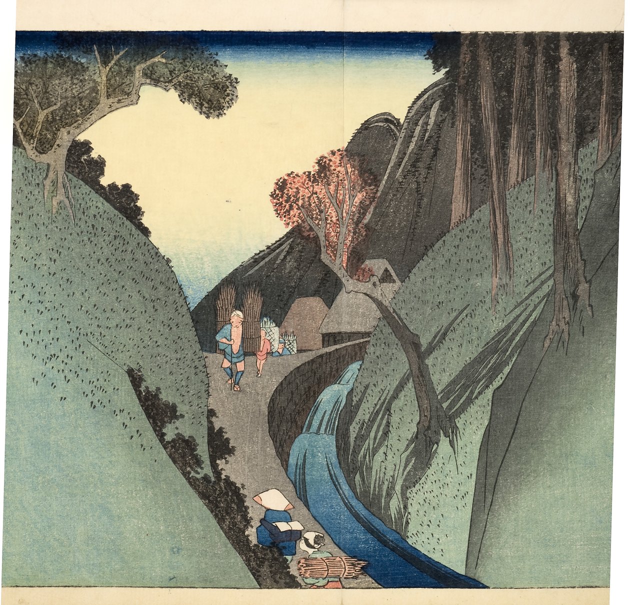 Okabe: Utsu Mountain, c.1832-33 (woodblock) af Utagawa Hiroshige