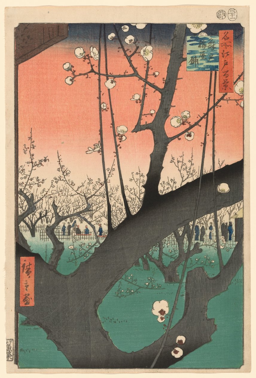 Pum ga r t Kameido (Kameido Umeyashiki), fra serien "Ridge dre d fa net s Views of Edo (One Hundred Famous Views of Edo)" af Utagawa Hiroshige