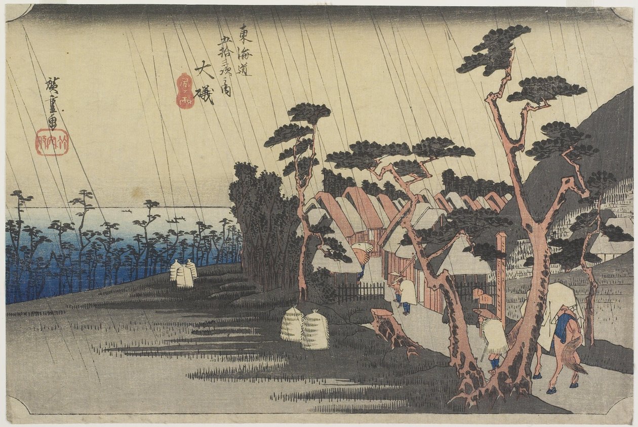Prinsesse Toras regn, O_iso, ca. 1833 af Utagawa Hiroshige