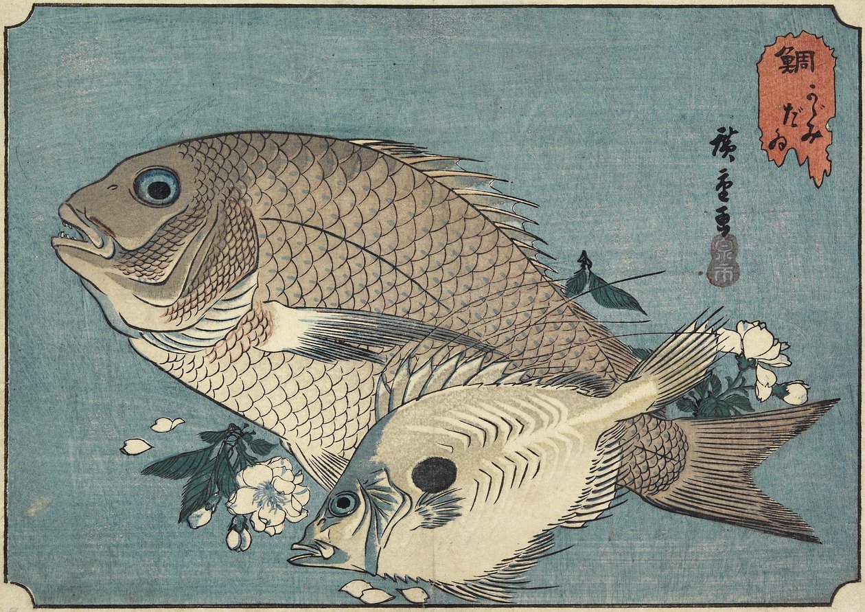 Havbræmmer, begyndelsen af det 19. århundrede af Utagawa Hiroshige