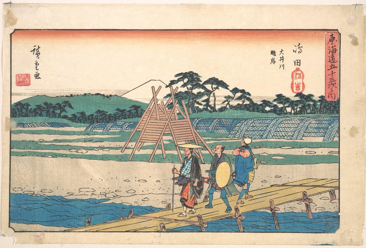 Shimada af Utagawa Hiroshige
