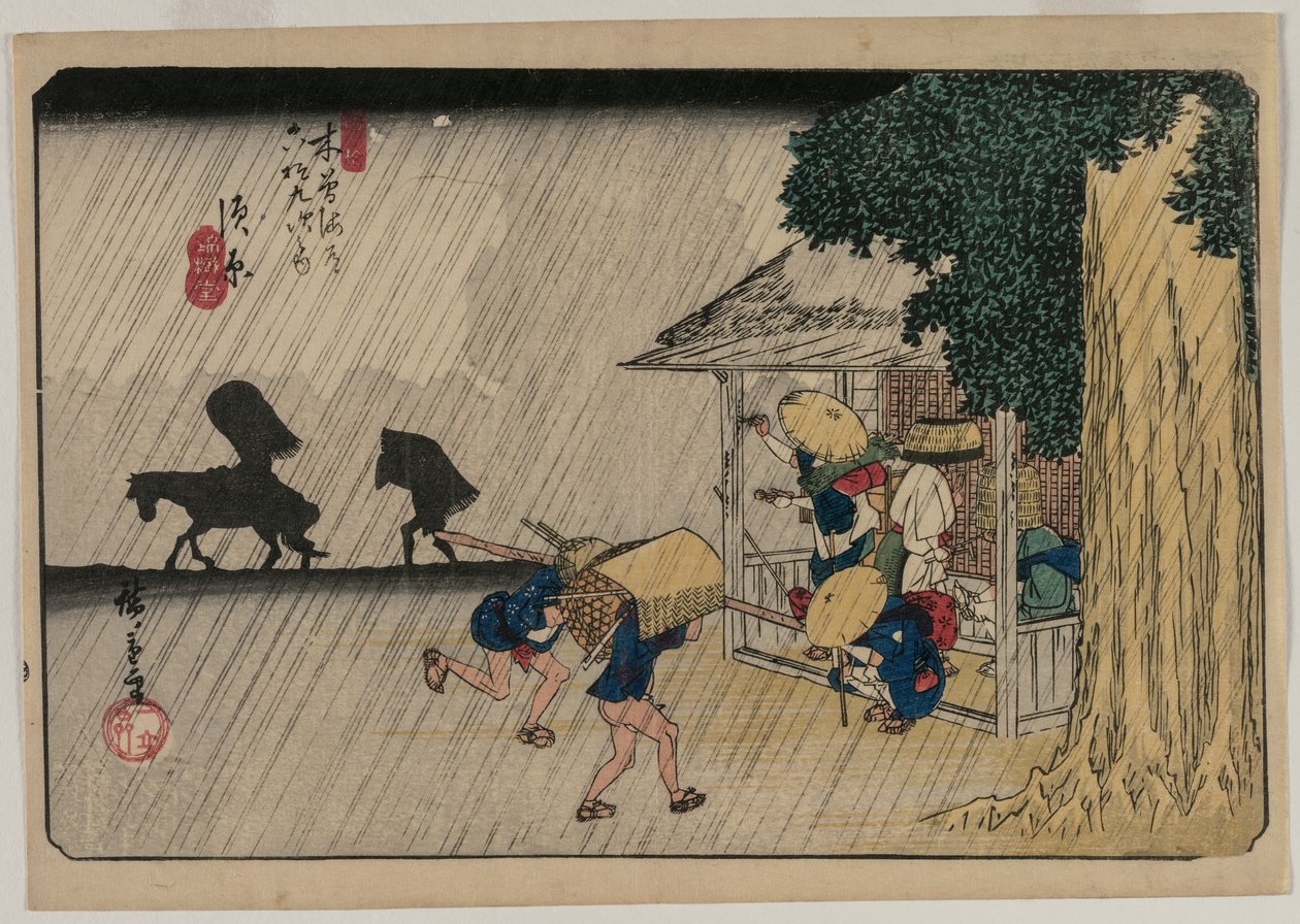 Suhara, fra serien Sixty-Nine Stations of the Kisokaido af Utagawa Hiroshige