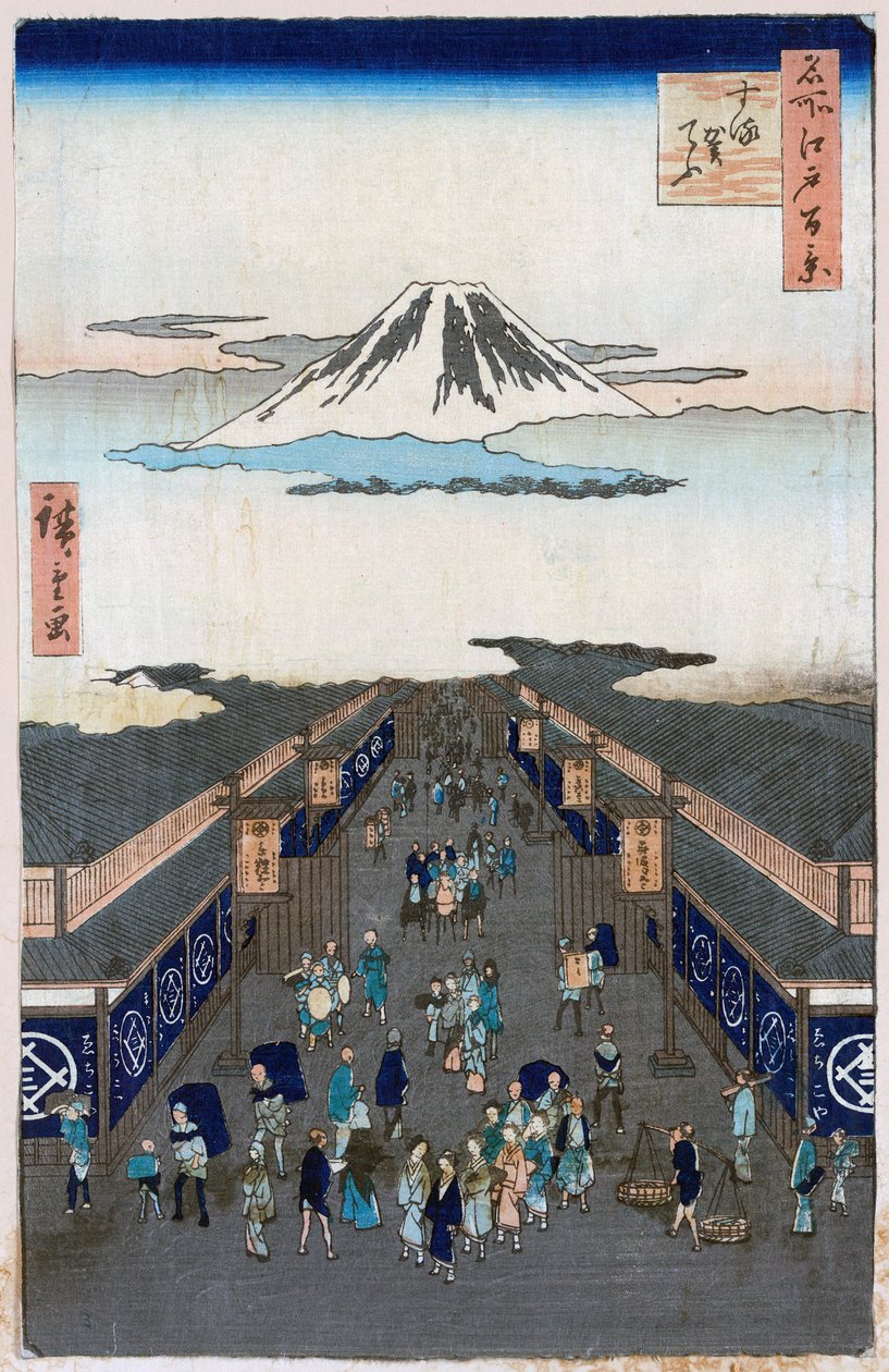 Surugacho hundrede berømte udsigter over Edo, 1856-1858. af Utagawa Hiroshige