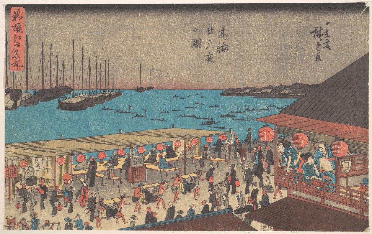 Takanawa Ni-ju-roku Ya af Utagawa Hiroshige