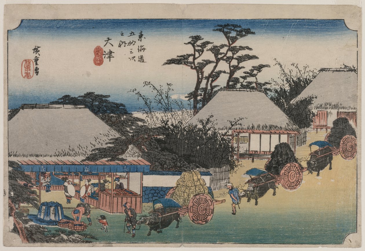 De 53 stationer i Tokaido: Otsu af Utagawa Hiroshige