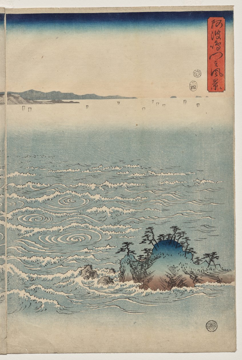 The Whirlpools of Awa af Utagawa Hiroshige
