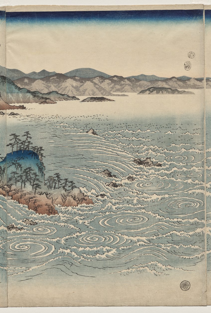 The Whirlpools of Awa af Utagawa Hiroshige