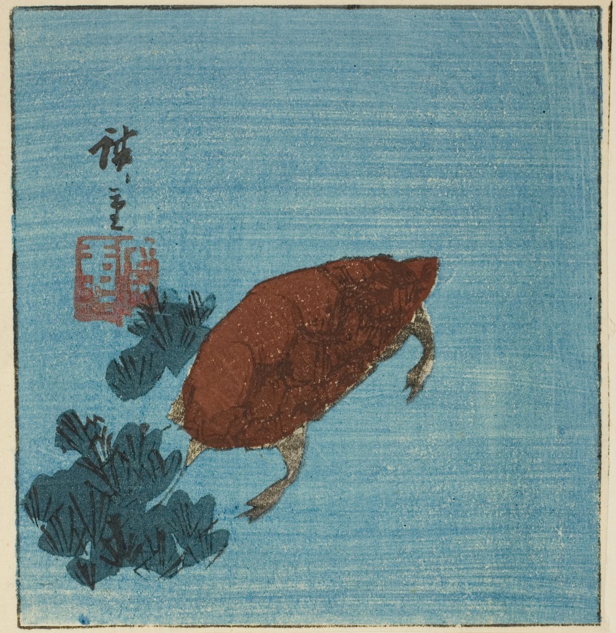 Skildpadde af Utagawa Hiroshige