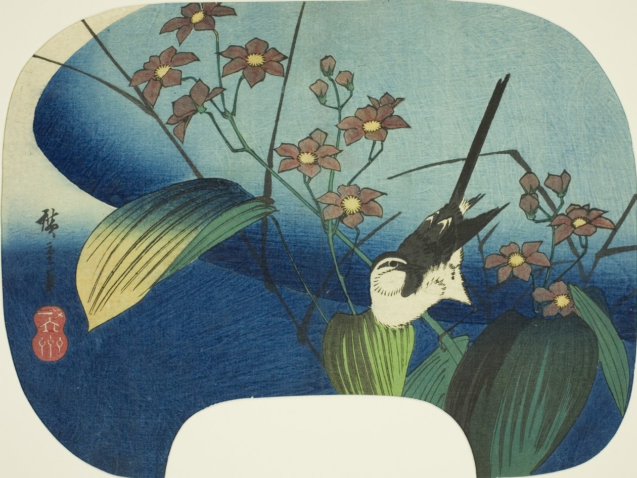 Vipstjert og monochori af Utagawa Hiroshige