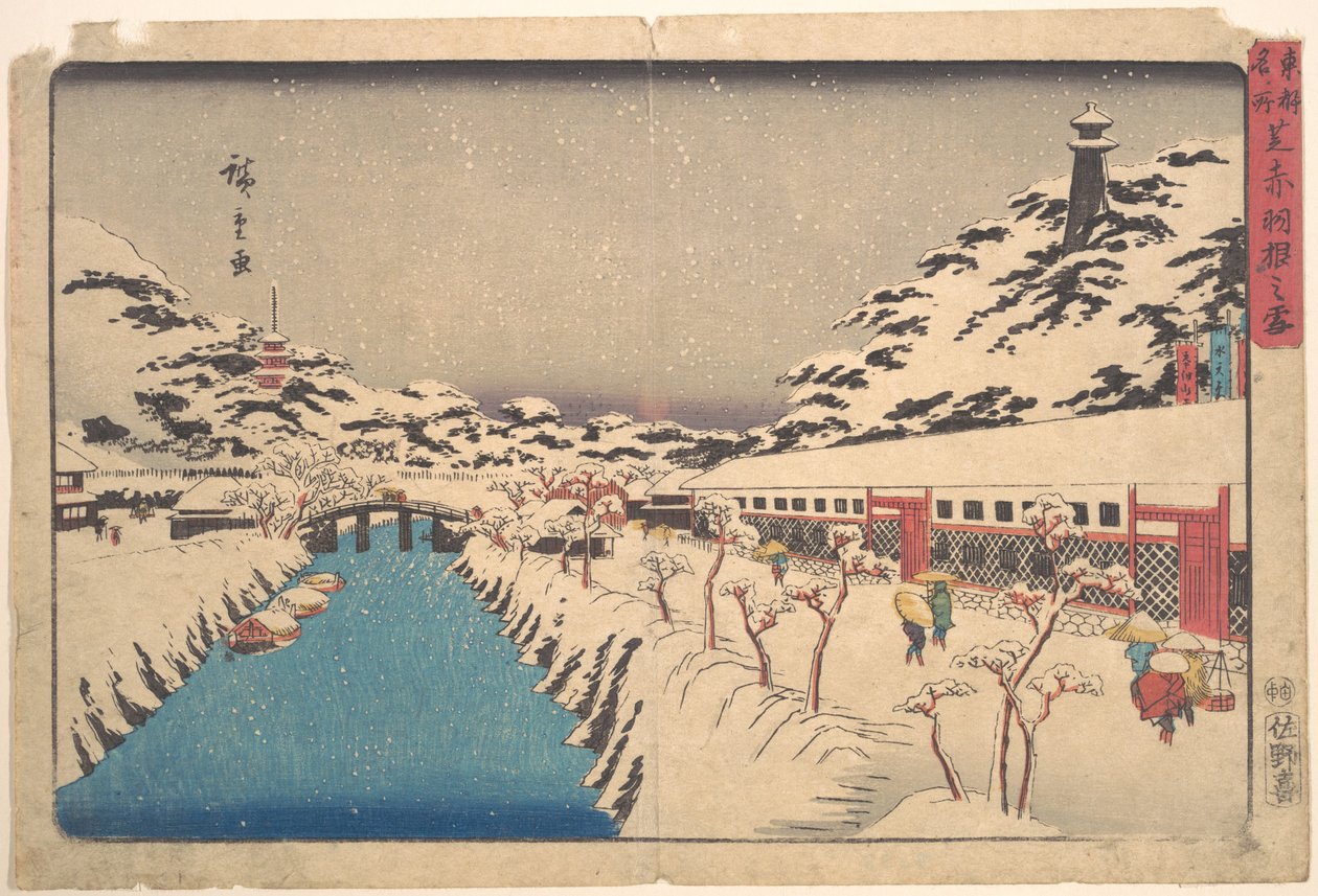 Vinterlandskab af Utagawa Hiroshige