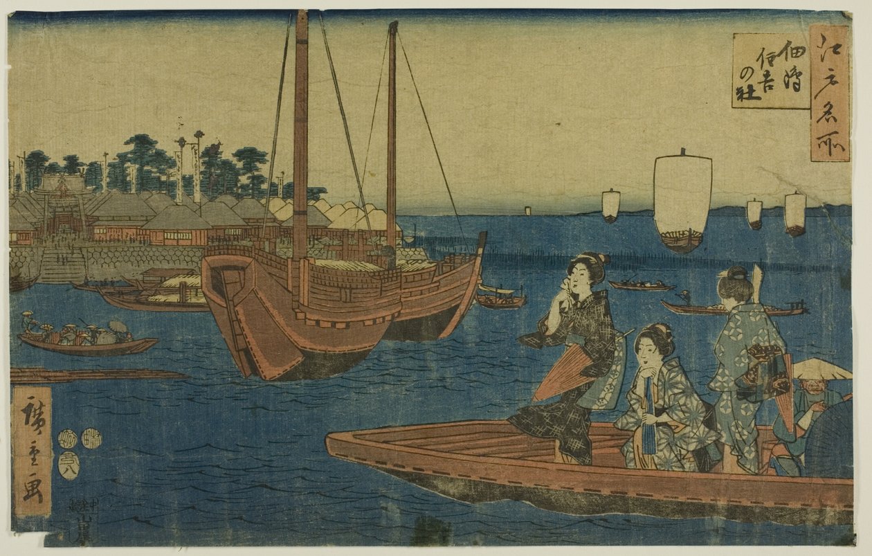 Træsnit af Utagawa Hiroshige