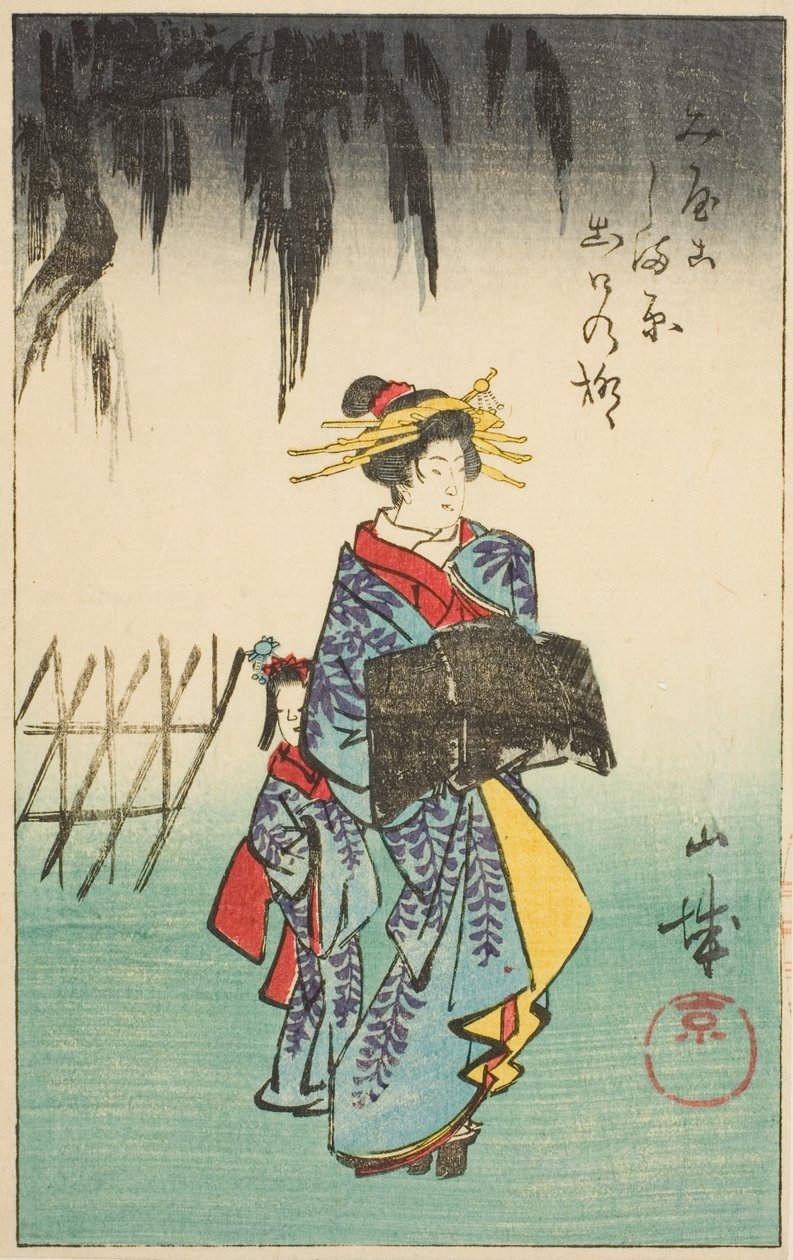 Yamashiro-provinsen, sektion af ark nr. 1 fra serien "Udskårne billeder af provinserne (Kunizukushi harimaze zue)" af Utagawa Hiroshige