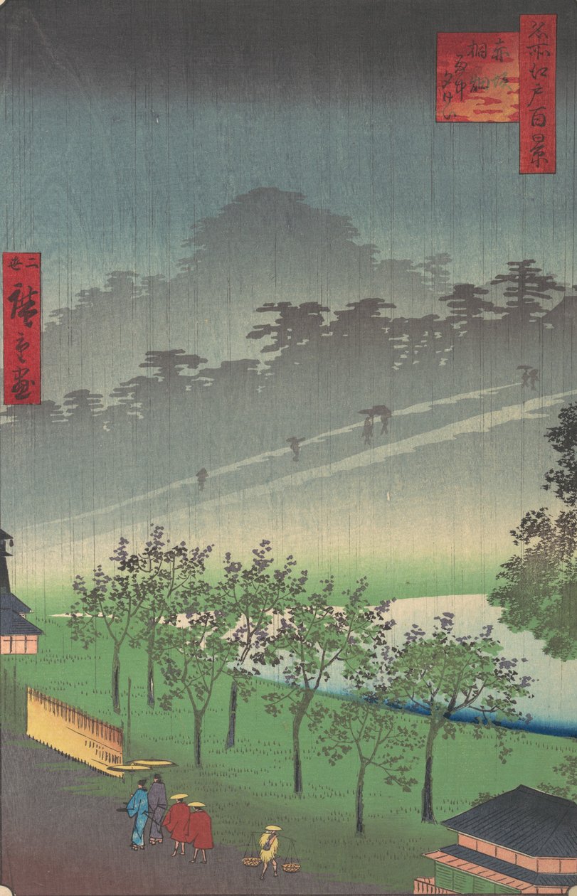 Leela Akasaka rumoliesystem, ikke? 1859. af Utagawa Hiroshige II