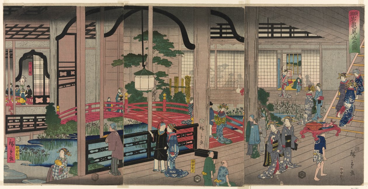Intelligente mennesker Yokohama af Utagawa Hiroshige II