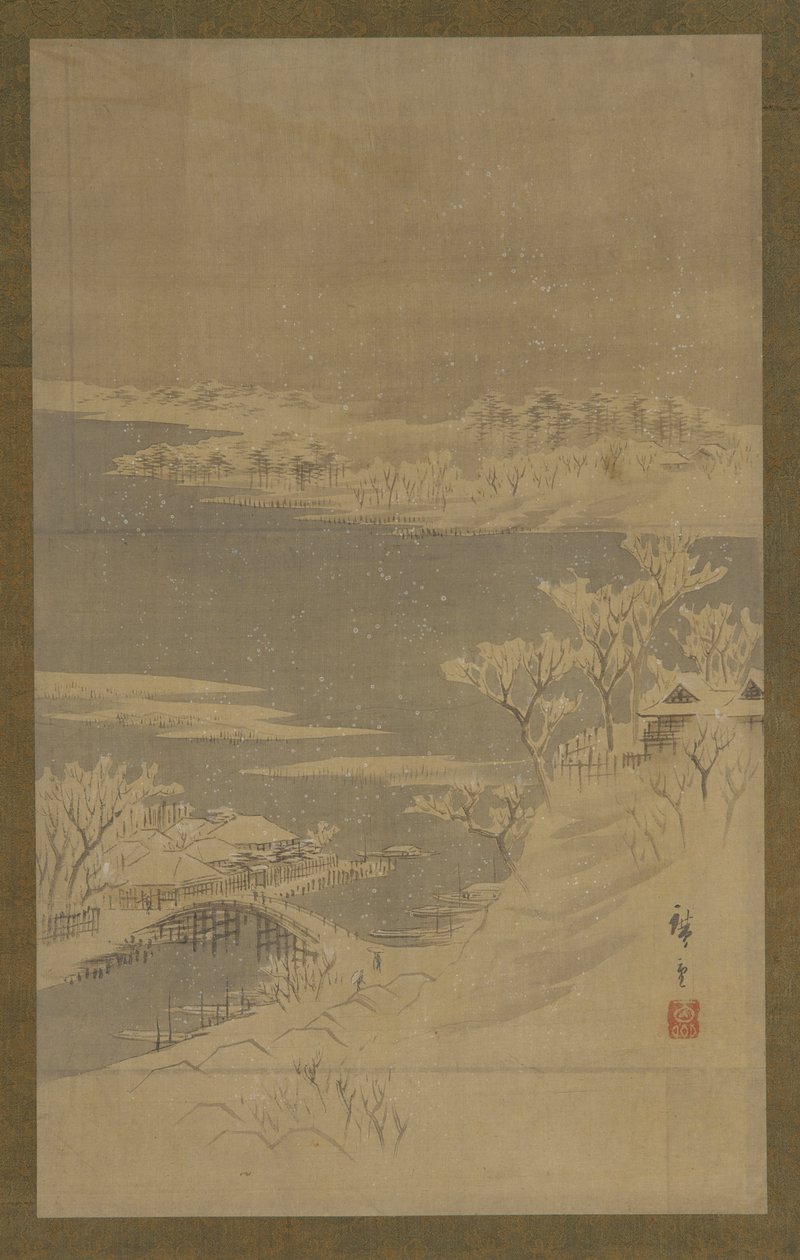 Vinterlandskab, midten af 1800-tallet. af Utagawa Hiroshige II