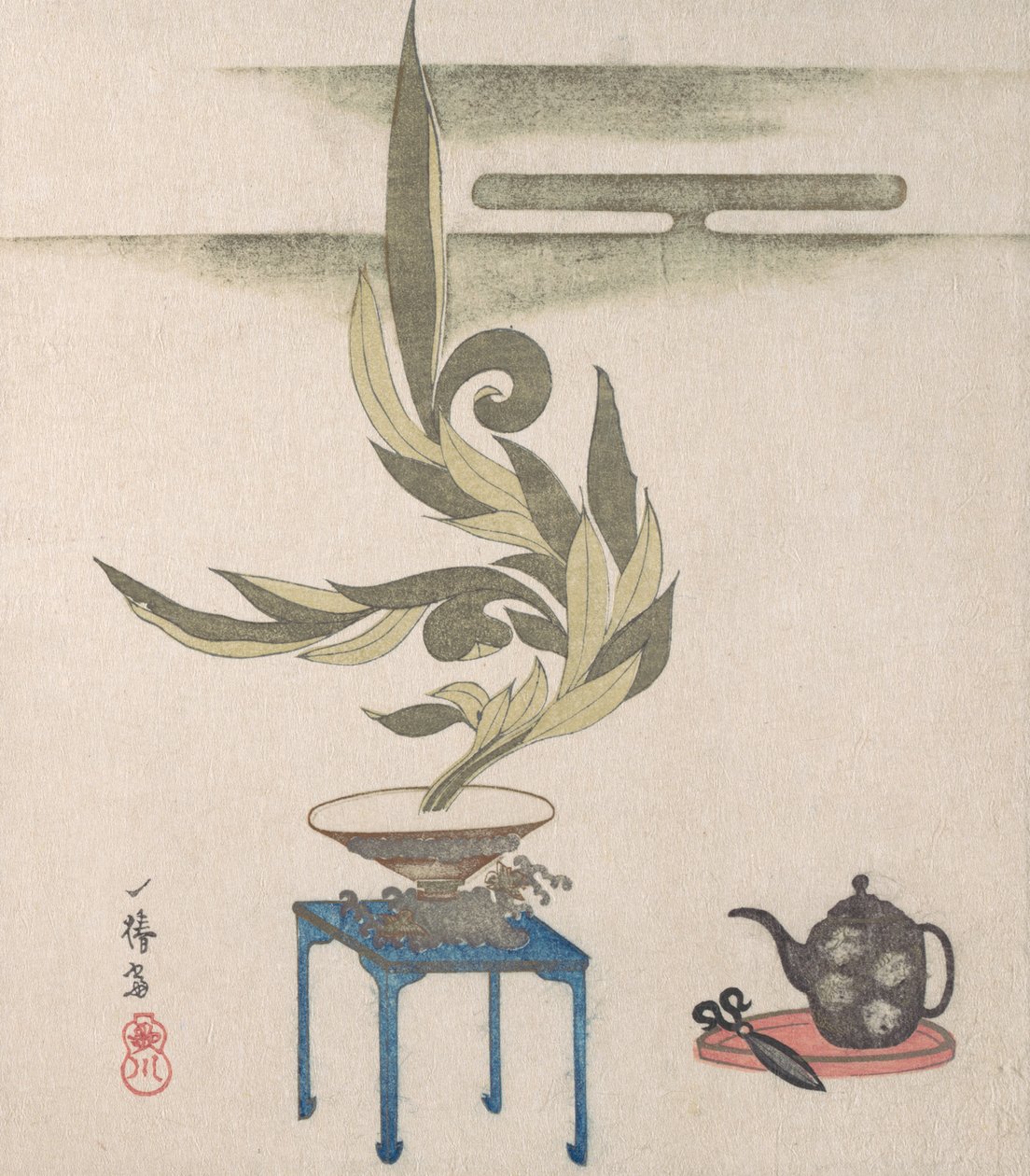 Blomsterarrangement, 1800-tallet. af Utagawa Itchinsai
