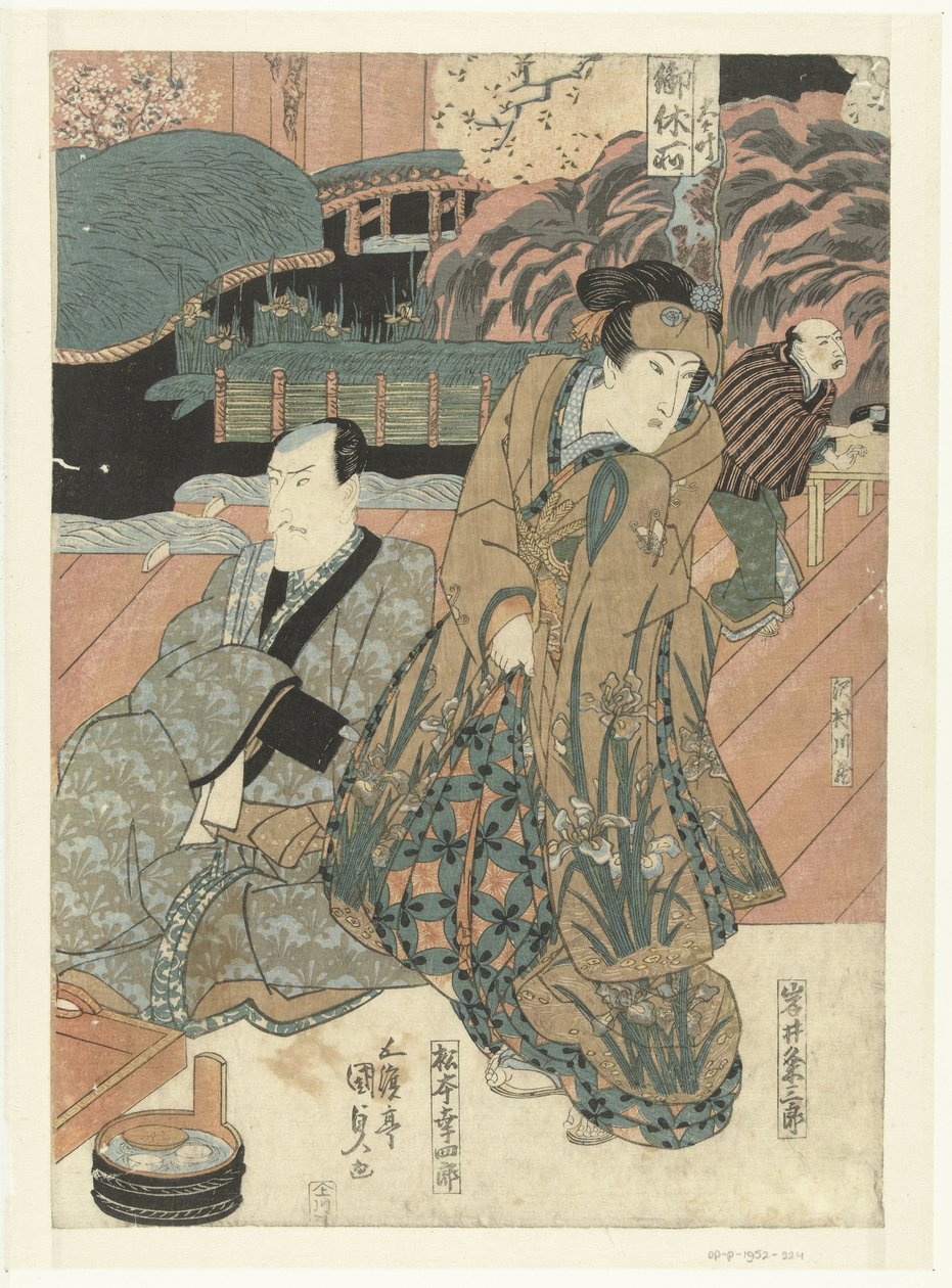 Skuespillere på scenen af Utagawa Kunisada (I)