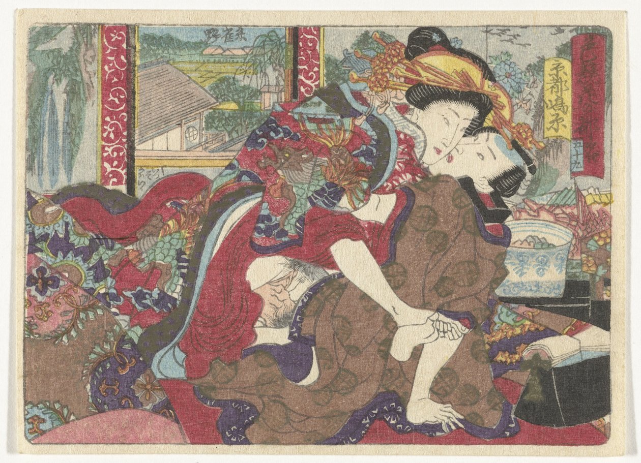 Stoppestedet Kyoto Den erotiske vej til hovedstaden (serietitel) af Utagawa Kunisada (I)