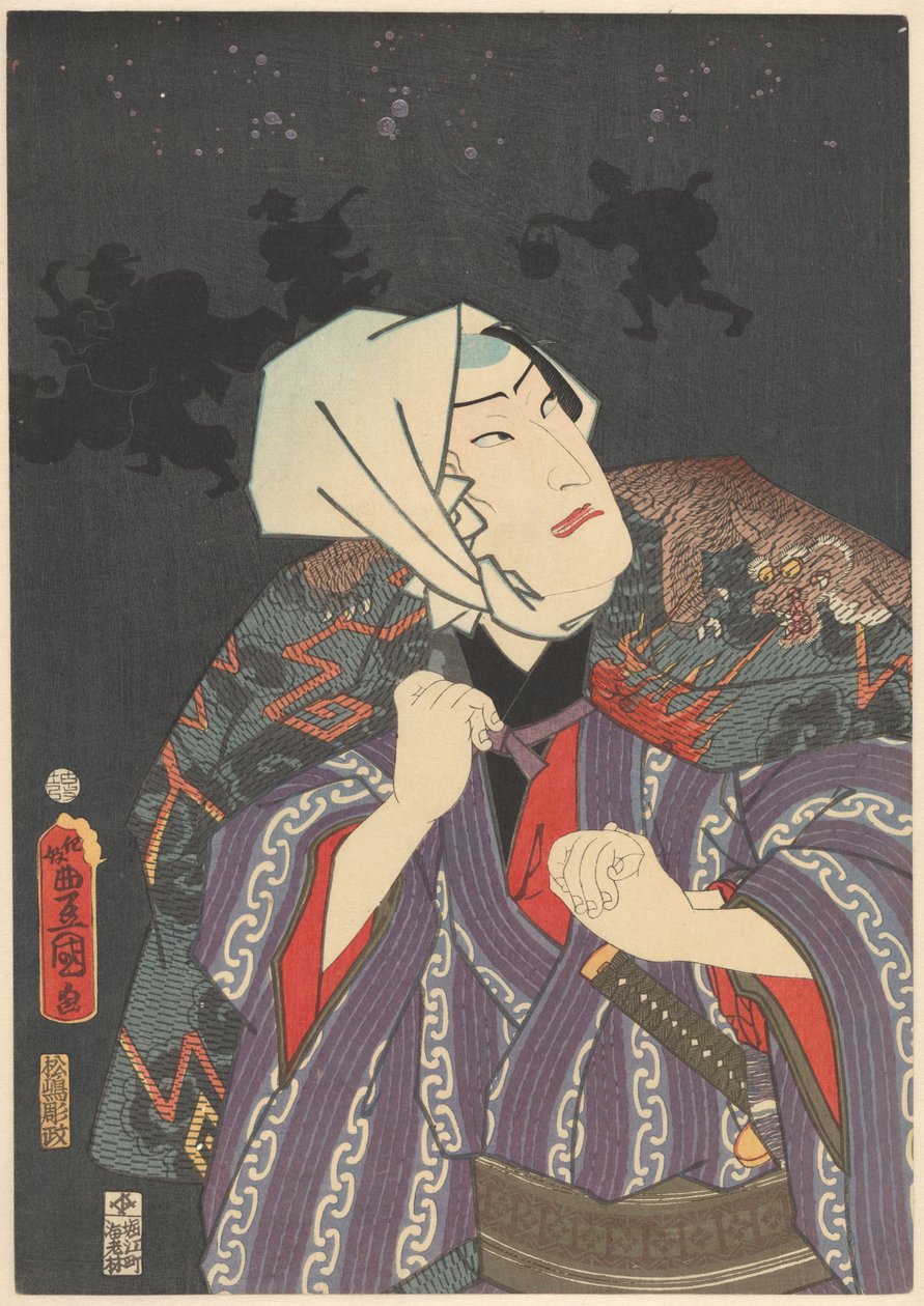 Tokijirô i brandmandsfrakke af Utagawa Kunisada (I)