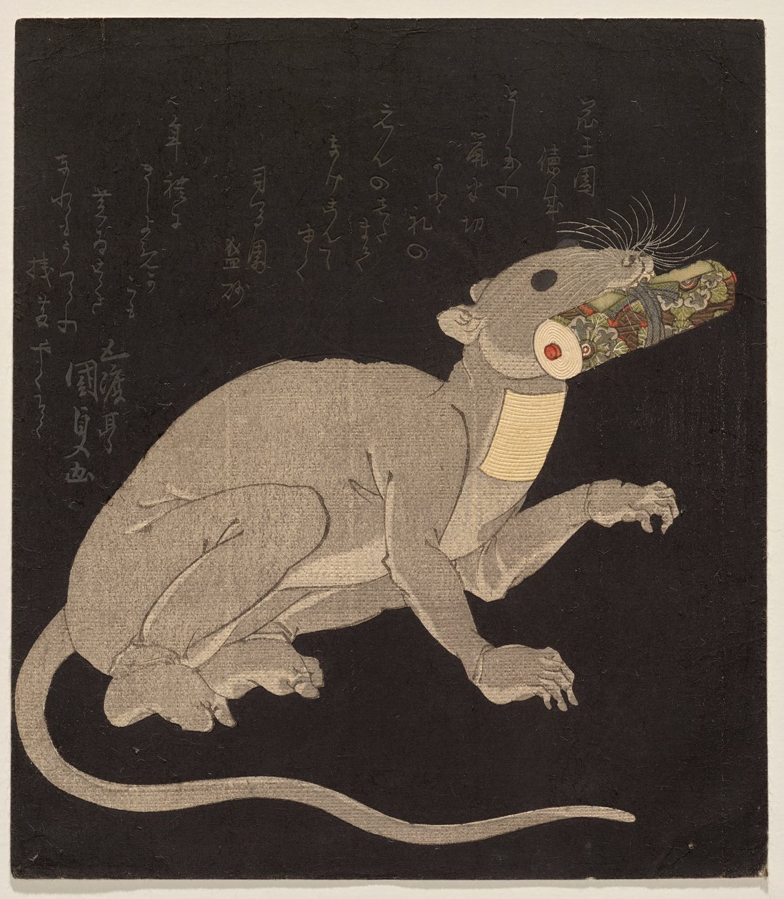 Ichikawa Danj?r? VII i et rottekostume, med en magisk rulle af Utagawa Kunisada
