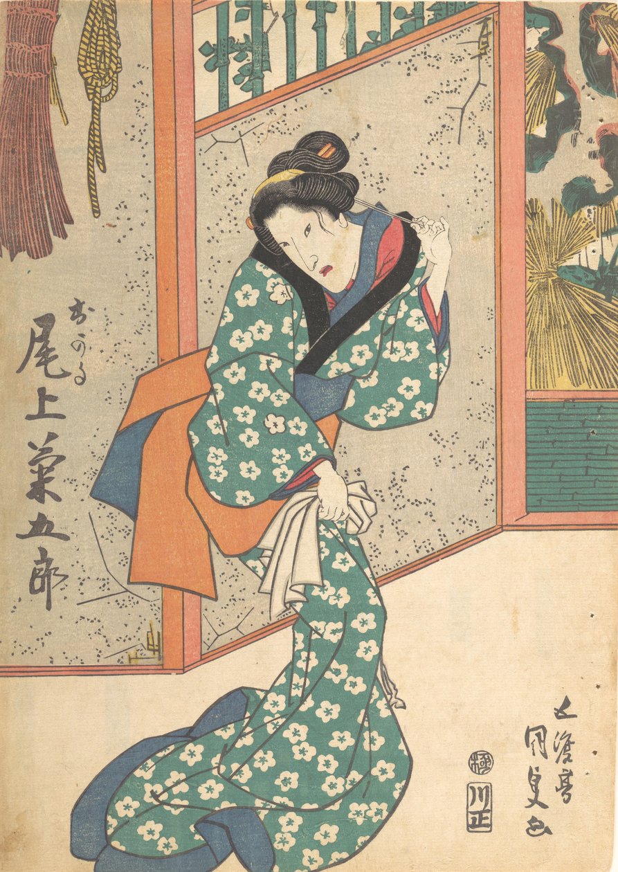 Tryk, 1800-tallet., 1800-tallet. af Utagawa Kunisada