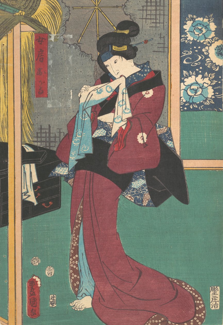 Tryk, 1800-tallet., 1800-tallet. af Utagawa Kunisada