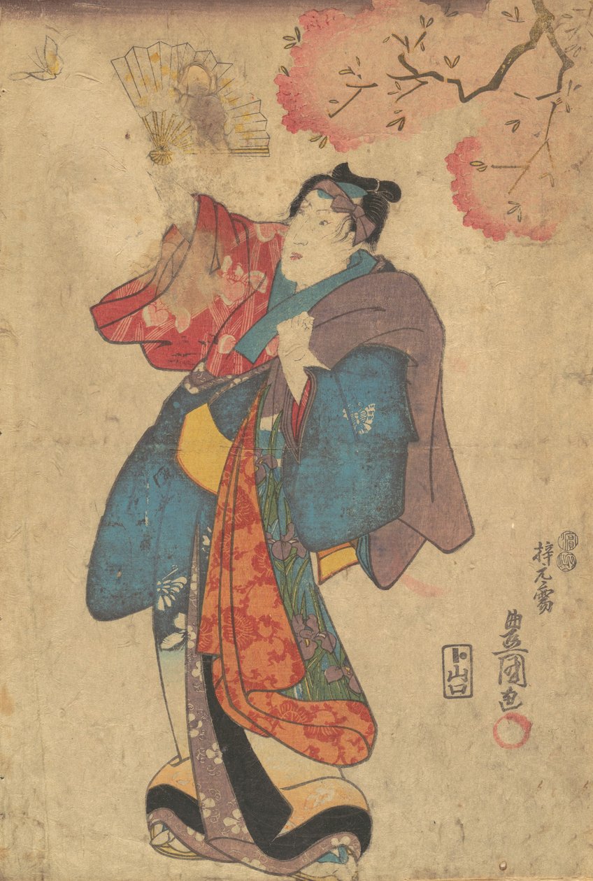 Tryk, 1800-tallet., 1800-tallet. af Utagawa Kunisada