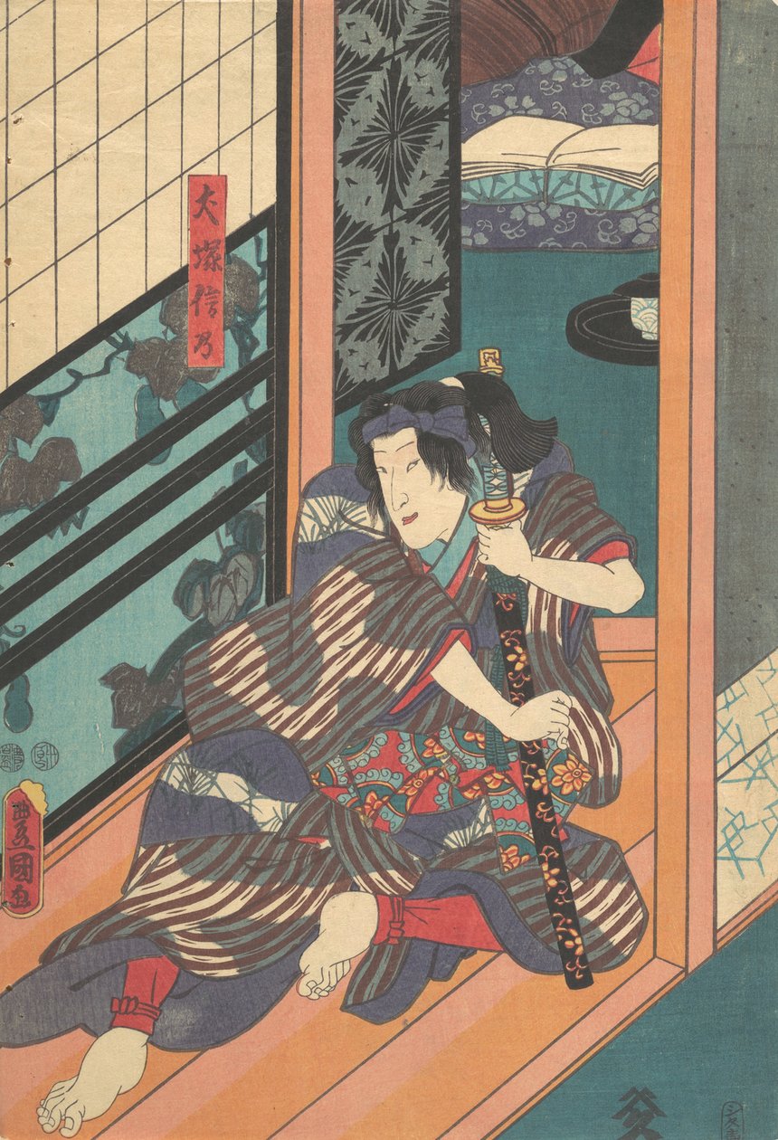 Tryk, 1800-tallet., 1800-tallet. af Utagawa Kunisada