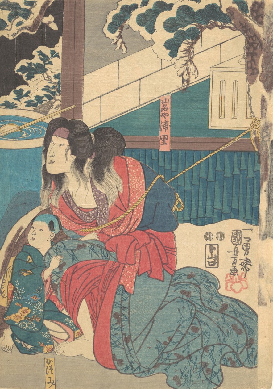 Tryk, 1800-tallet., 1800-tallet. af Utagawa Kunisada