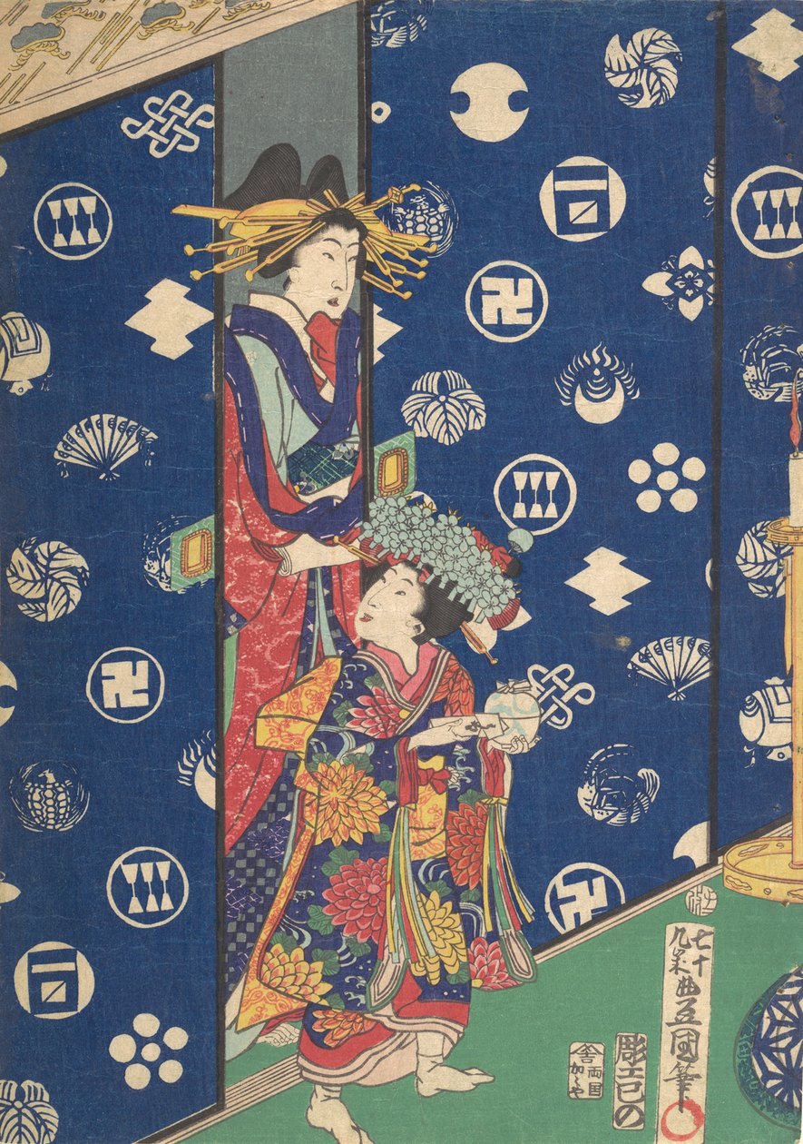Tryk, 1800-tallet., 1800-tallet. af Utagawa Kunisada