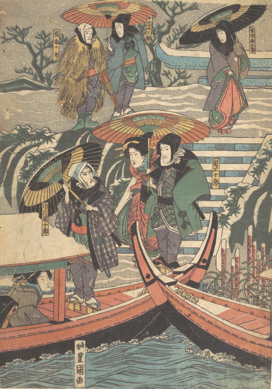 Tryk, 1800-tallet., 1800-tallet. af Utagawa Kunisada