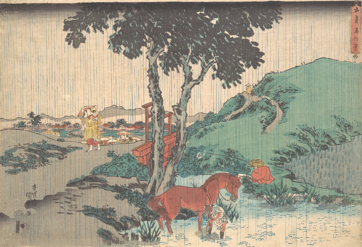 Den femte måneds regn Samidare, 1800-tallet., 1800-tallet. af Utagawa Kunisada