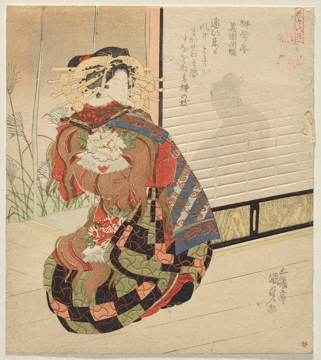 Vind, fra serien Bird and Flower, Wind and Moon af Utagawa Kunisada