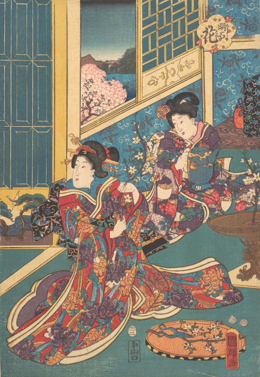 Fowlers blomst, 1853. af Utagawa Kuniteru