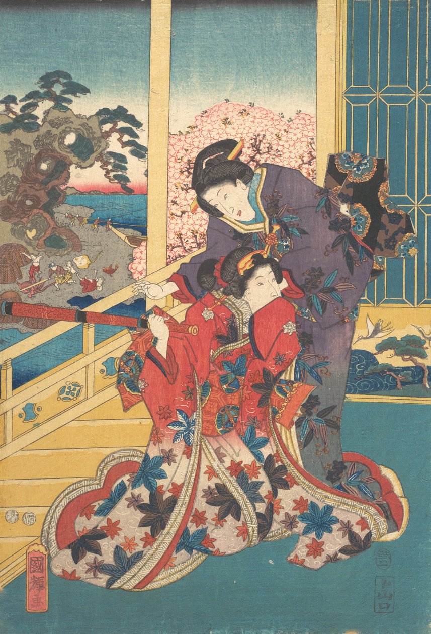 Fowlers blomst, 1853. af Utagawa Kuniteru