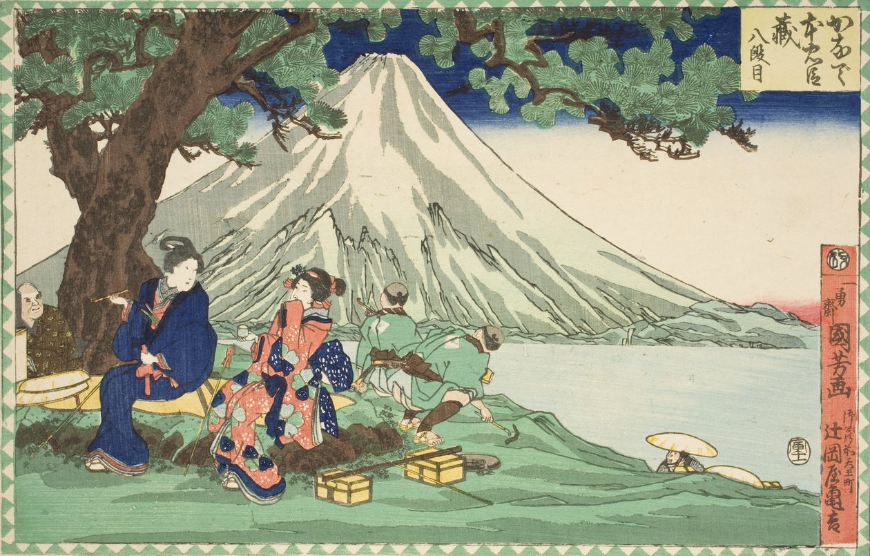 8. akt: Rejsen af Utagawa Kuniyoshi