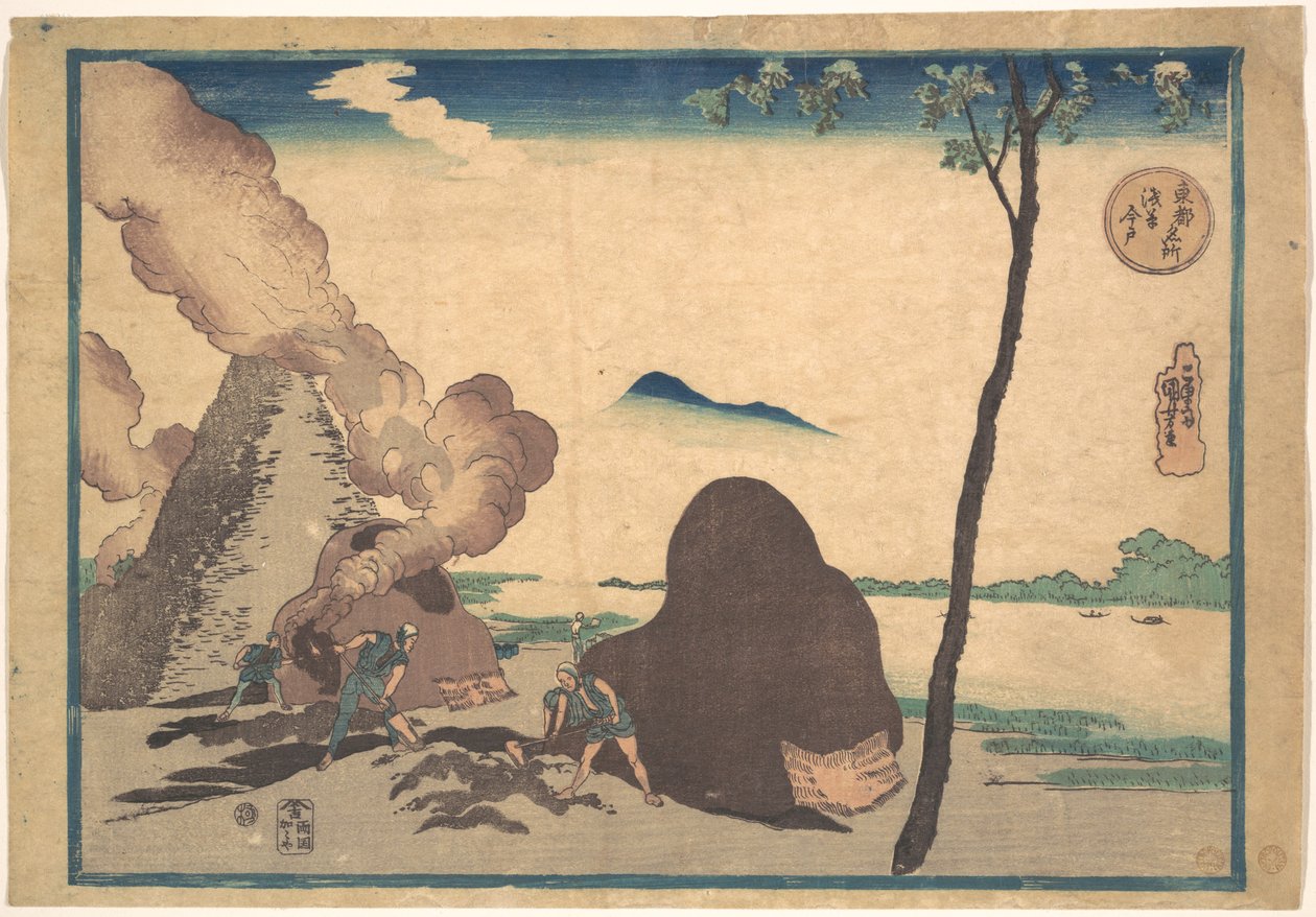 Asakusa Imado af Utagawa Kuniyoshi