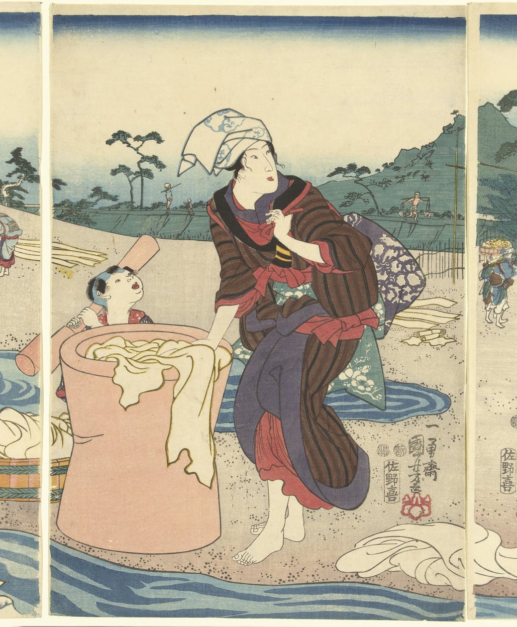 D echo suit til Mari VIE Rin pro Vinci em USA er af Utagawa Kuniyoshi