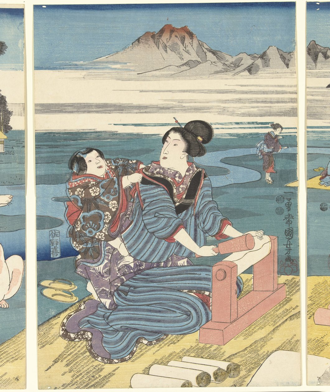 Toi Tama-floden i Settsu-provinsen af Utagawa Kuniyoshi